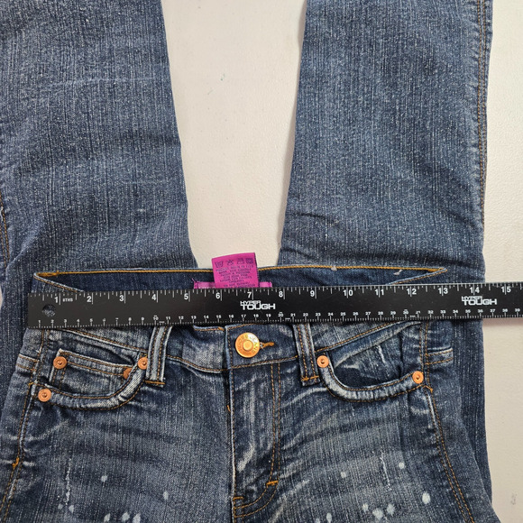 Vigoss Jeans Women's 14R Blue Dark Wash Amethyst Collection Slight Distressed - Picture 7 of 15